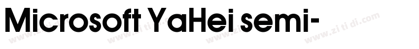 Microsoft YaHei semi字体转换